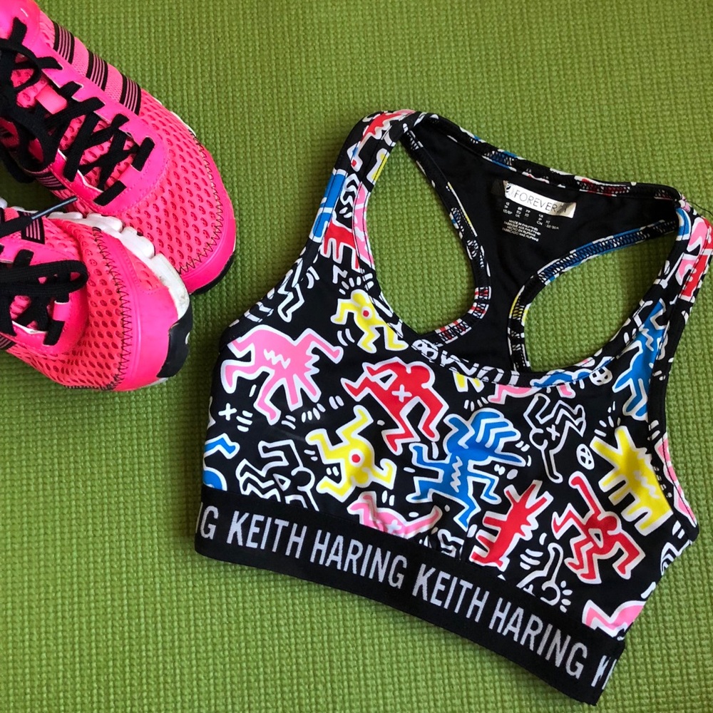 Keith Haring X Forever 21 Active Sports Bra